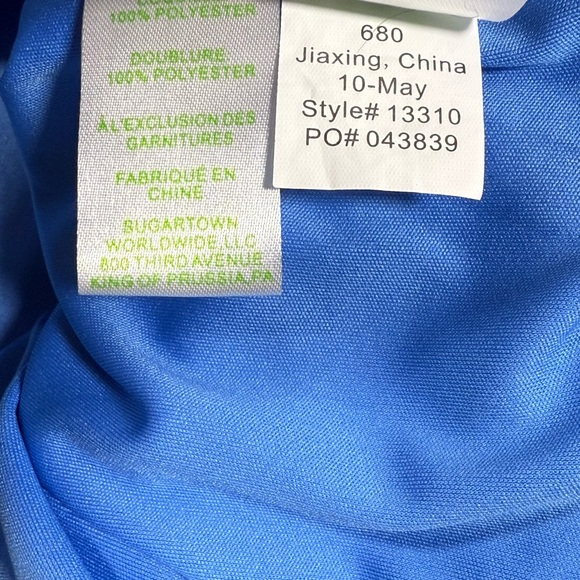 Lilly Pulitzer Blue Crochet Lace Sleeveless Fit Shift Dress Women’s Large Lined - Picture 7 of 7